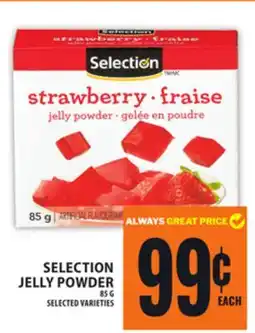 Food Basics SELECTION JELLY POWDER offer