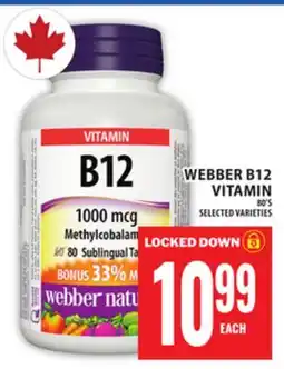Food Basics WEBBER B12 VITAMIN offer