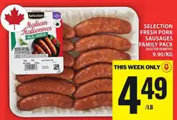 Food Basics SELECTION FRESH PORK SAUSAGES FAMILY PACK offer