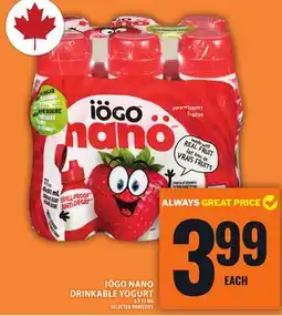 Food Basics IÖGO NANO DRINKABLE YOGURT offer