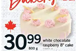 Fortinos WHITE CHOCOLATE RASPBERRY 8 CAKE, 800 g offer