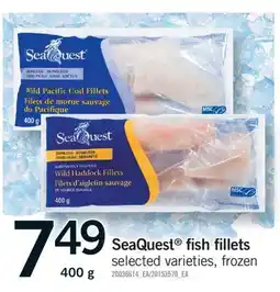 Fortinos SEAQUEST FISH FILLETS, 400 G offer