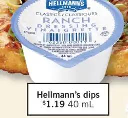 Fortinos HELLMANN'S DIPS, 40 ML offer