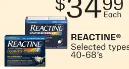 Fortinos REACTINE , 40-68' s offer