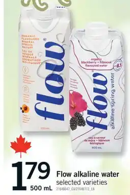 Fortinos FLOW ALKALINE WATER, 500 ML offer