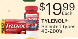 Fortinos TYLENOL , 40-200' s offer