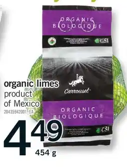 Fortinos ORGANIC LIMES, 454 g offer
