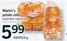 Fortinos MARTIN'S POTATO ROLLS, 425/510 G offer
