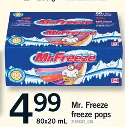 Fortinos MR. FREEZE FREEZE POPS, 80x20 mL offer