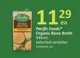 Fortinos PACIFIC FOODS ORGANIC BONE BROTH 946ML offer