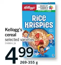Fortinos KELLOGG'S CEREAL, 269-355 G offer