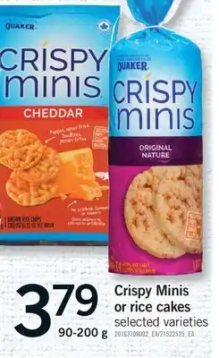Fortinos CRISPY MINIS OR RICE CAKES RICE, 90-200 G offer