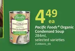 Fortinos PACIFIC FOODS ORGANIC CONDENSED SOUP 284ML offer