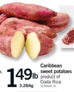 Fortinos CARIBBEAN SWEET POTATOES offer