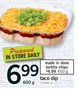 Fortinos TACO DIPS, 600g offer