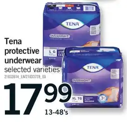 Fortinos TENA PROTECTIVE UNDERWEAR, 13-48's offer