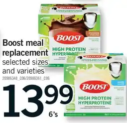 Fortinos BOOST MEAL REPLACEMENT, 6's offer