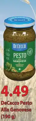 Fortinos DECECCO PESTO ALLA GENOVESE, 190 G offer