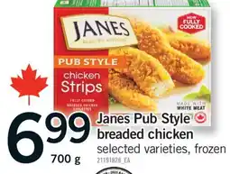 Fortinos JANES PUB STYLE BREADED CHICKEN, 700 g offer