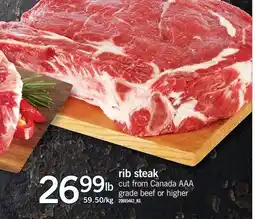 Fortinos RIB STEAK offer