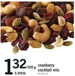 Fortinos CRANBERRY COCKTAIL MIX offer