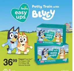 Fortinos PAMPERS EASY UPS 3T-4T BLUEY 1/100 OR 4T-5T BLUEY 1/86 offer