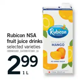 Fortinos RUBICON NSA FRUIT JUICE DRINKS, 1 L offer