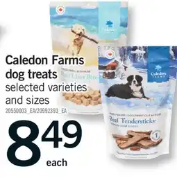 Fortinos CALEDON FARMS DOG TREATS offer