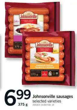 Fortinos JOHNSONVILLE SAUSAGES, 375 G offer