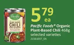Fortinos PACIFIC FOODS ORGANIC PLANT-BASED CHILI, 468g offer