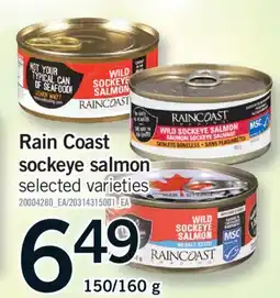 Fortinos RAIN COAST SOCKEYE SALMON, 150/160 G offer