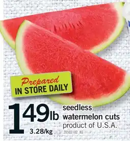 Fortinos SEEDLESS WATERMELON CUTS offer