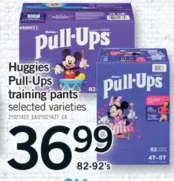 Fortinos HUGGIES PULL-UPS TRAINING PANTS, 82-92'S offer