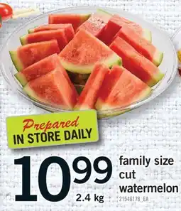 Fortinos FAMILY SIZE CUT WATERMELON, 2.4 KG offer