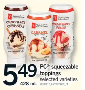 Fortinos PC SQUEEZABLE SQUEEZABLE, 428 mL offer