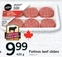 Fortinos FORTINOS BEEF SLIDERS, 420 g offer