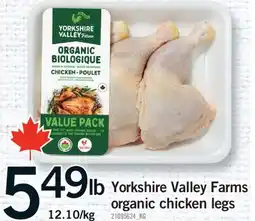 Fortinos YORKSHIRE VALLEY FARMS ORGANIC CHICKEN LEGS offer