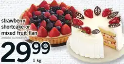 Fortinos STRAWBERRY SHORTCAKE OR MIXED FRUIT FLAN, 1 KG offer