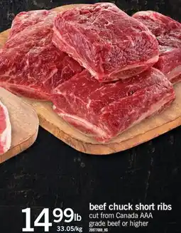 Fortinos BEEF CHUCK SHORT RIBS offer