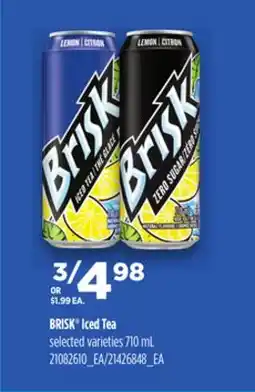 Loblaws BRISK ICED TEA, 710 mL offer