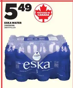Loblaws ESKA WATER, 24X500 ML offer