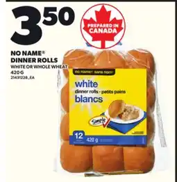 Loblaws NO NAME DINNER ROLLS, 420 G offer