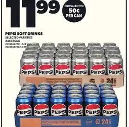 Loblaws PEPSI SOFT DRINKS, 24X355 ML offer