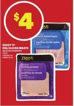 Loblaws ZIGGY'S DELI SLICED MEATS, 175 G offer