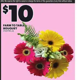 Loblaws FARM TO TABLE BOUQUET offer
