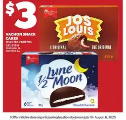 Loblaws VACHON SNACK CAKES, 252-336 G offer