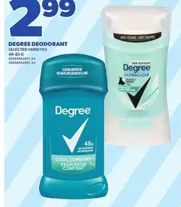 Loblaws DEGREE DEODORANT, 48-85 G offer