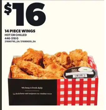 Loblaws 14 PIECE WINGS, 446-518G offer