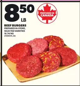 Loblaws BEEF BURGERS offer