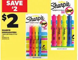 Loblaws SHARPIE HIGHLIGHTERS, 4'S offer